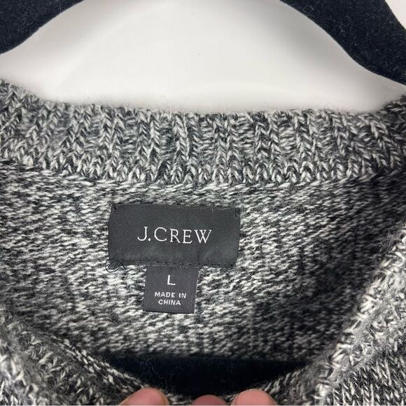 J. Crew Rugged Merino Wool Heather Crewneck Sweater Long Sleeve Men's Large - Picture 7 of 8